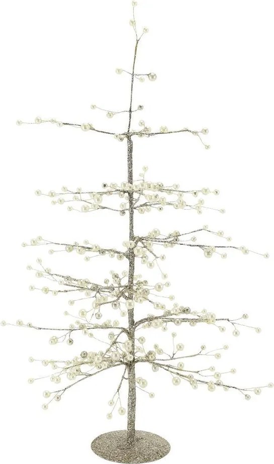 Vianočný dekoračný stromček s perličkami Glaze Forest - 62 cm