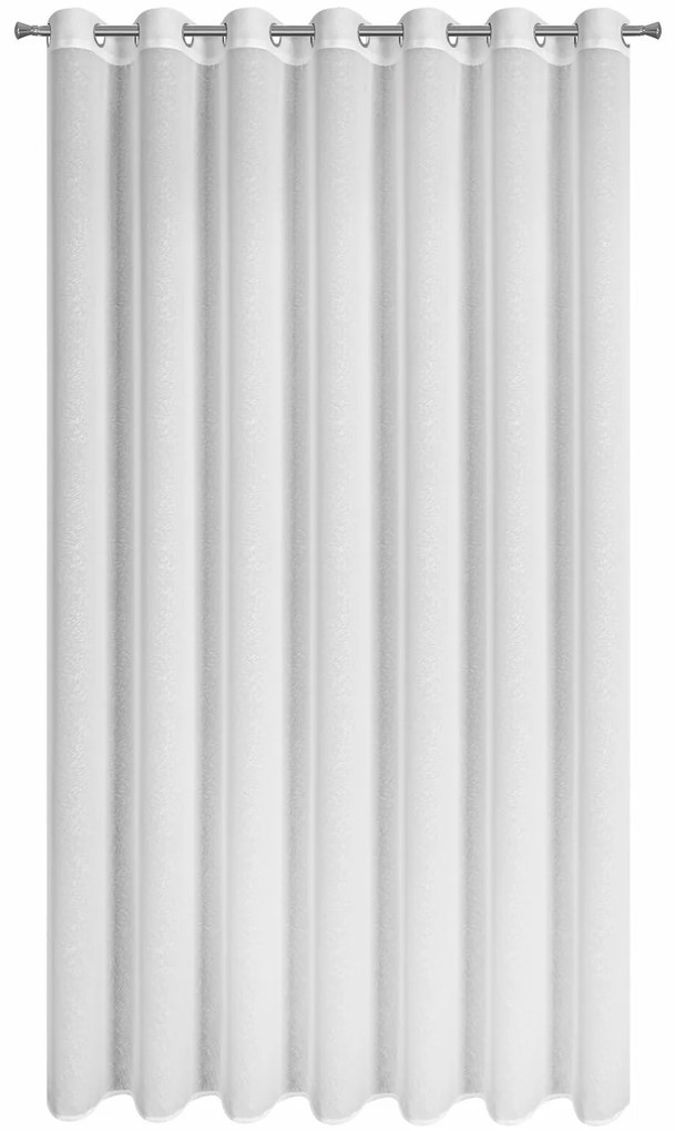 ZÁCLONA NA KRÚŽKOCH TULSA 350X250 CM BIELA