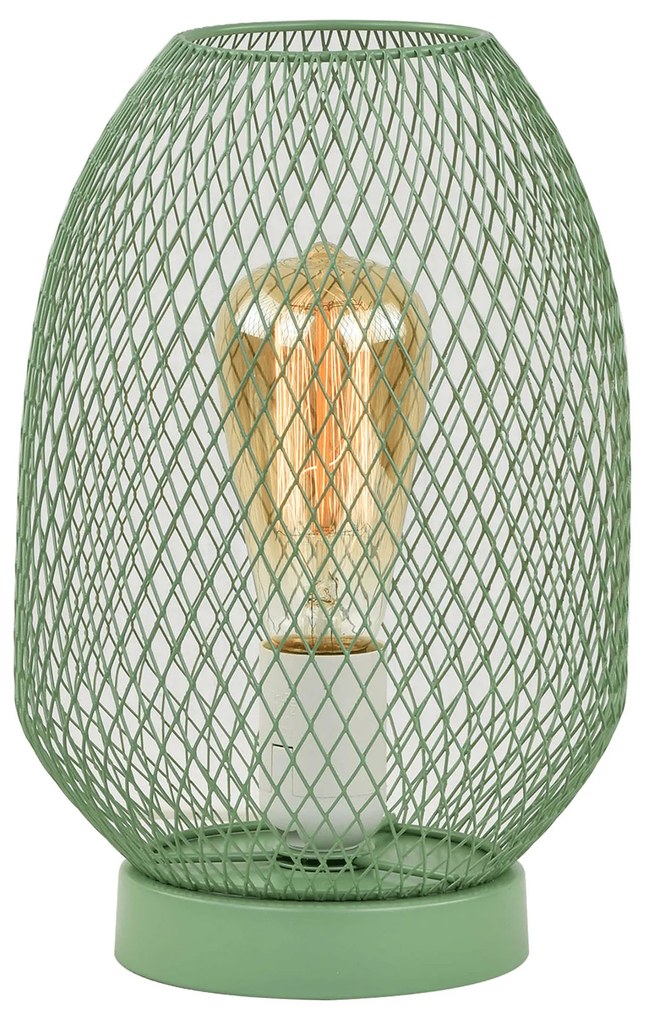 Stolná lampa, kov/zelená, ANLEY