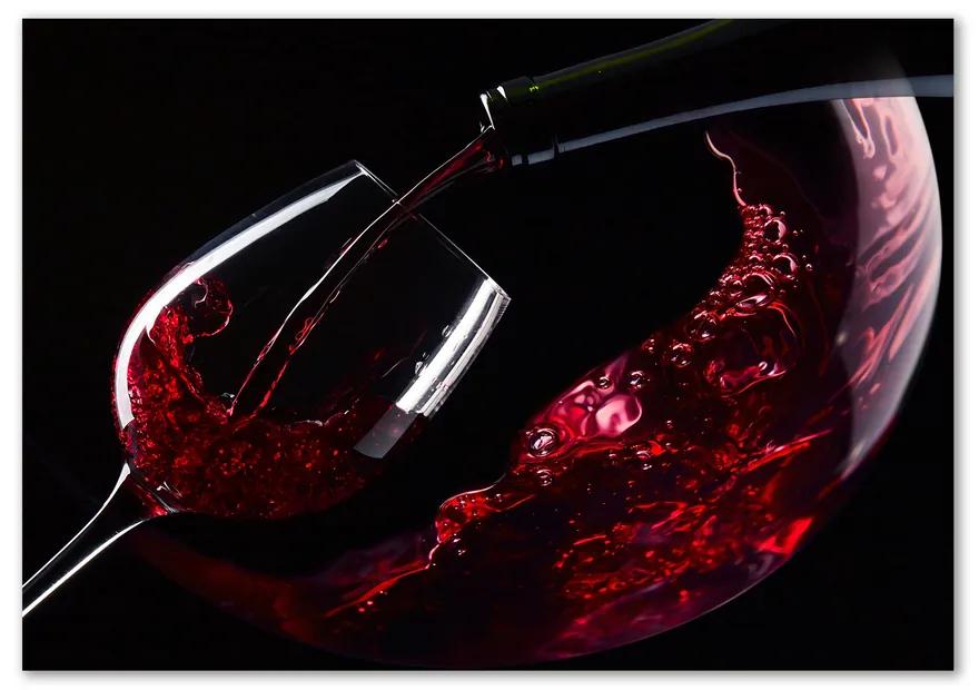 Foto obraz sklo tvrdené Červené vína pl-osh-100x70-f-54930015