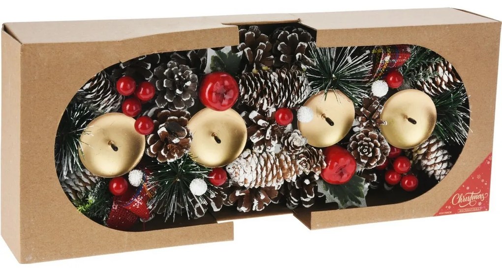 Adventný svietnik Pine, 40 x 15 x 8 cm