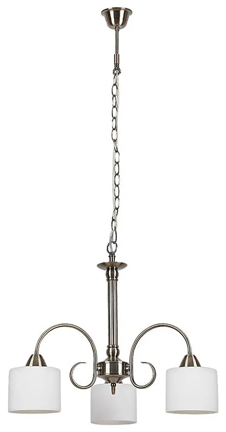 Rabalux 7275 - Luster EDITH 3xE27/60W/230V bronzová