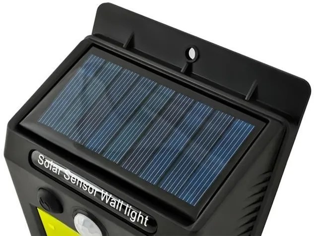 ISO 8814 Nástenné solárne svietidlo s pohybovým senzorom - 48 LED COB