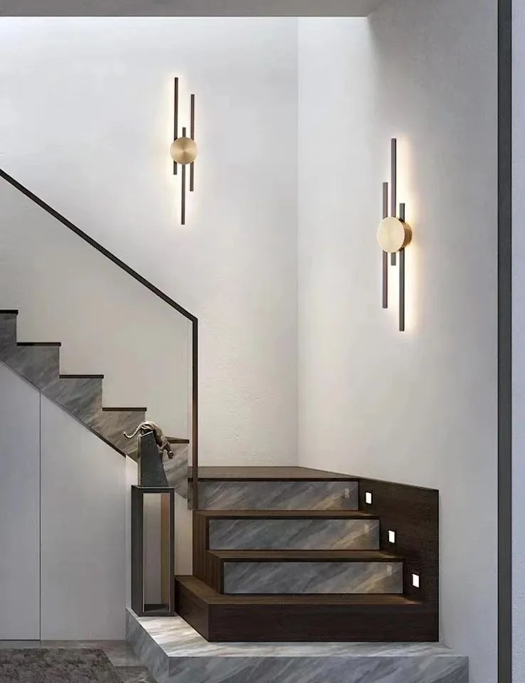 Toolight Rea, Nástenné svietidlo LED APP1437-W BLACK GOLD, OSW-07685