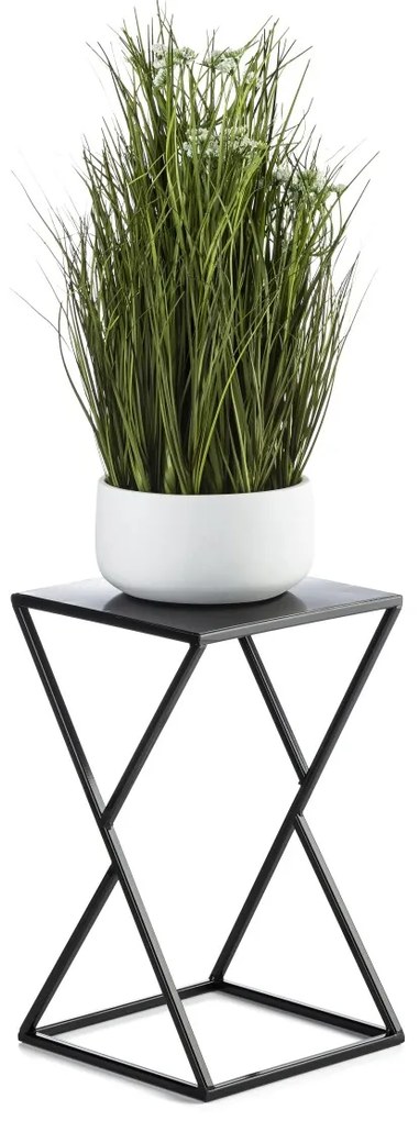 STOJAN NA KVETINÁČ LOFT3 40X24X24 CM ČIERNA