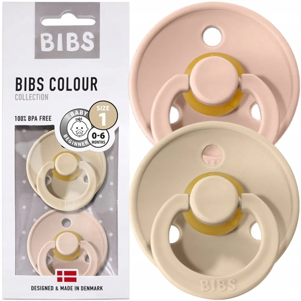 Kaučukové cumlíky BIBS Colour 0m+ 2ks Farba: zelená
