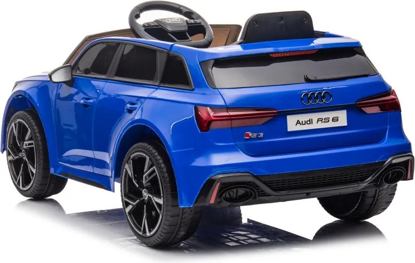 LEAN CARS Audi RS6 Batéria Vozidlo BRD-2118 Modrá