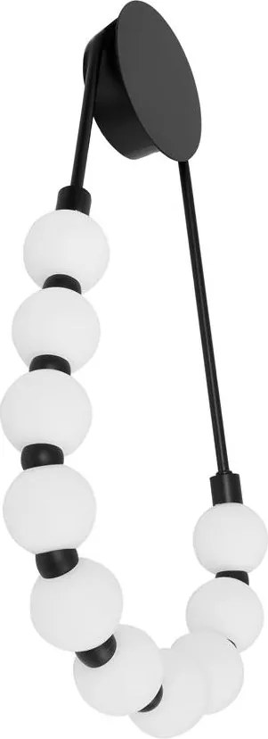 Toolight Toolight, LED nástenné svietidlo 8W, 4000K, APP1661-W, čierna-biela, OSW-03666