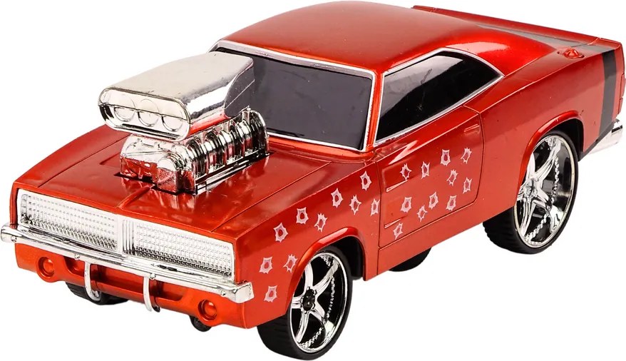 LEAN Toys Diaľkovo ovládaný 1:18 Drift 360 Svetlá Zvuky Červená