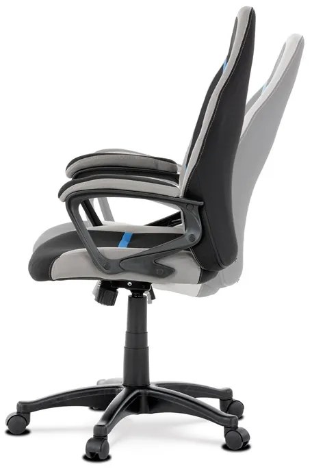 Autronic BONTEC Herné stoličky, hojdací mechanizmus, čierna látka, KA-L611 BLUE Farba: Ružová