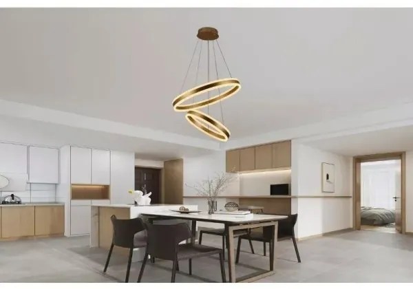 LED Stmievateľný luster na lanku LED/135W/230V 3000-6500K + diaľkové ovládanie