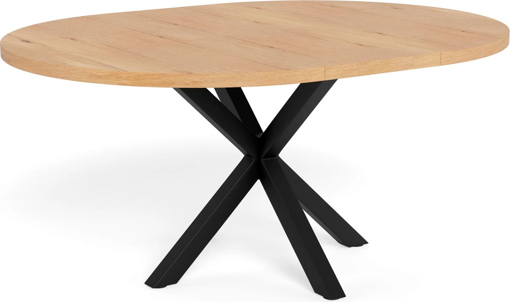 XXXLutz JEDÁLENSKÝ STÔL, čierna, divoký dub, 120(160)/120/76 cm MID.YOU - Stoly - 001749091606
