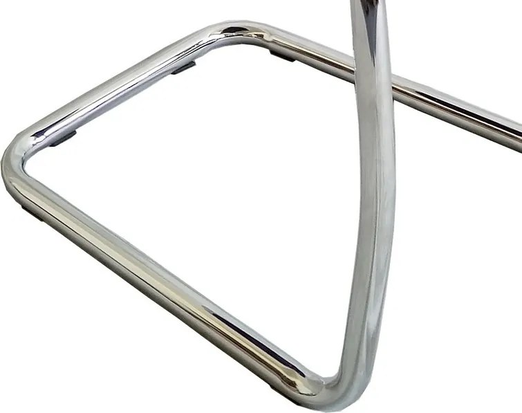 Jedálenská stolička Vertical, čierna/biela ekokoža