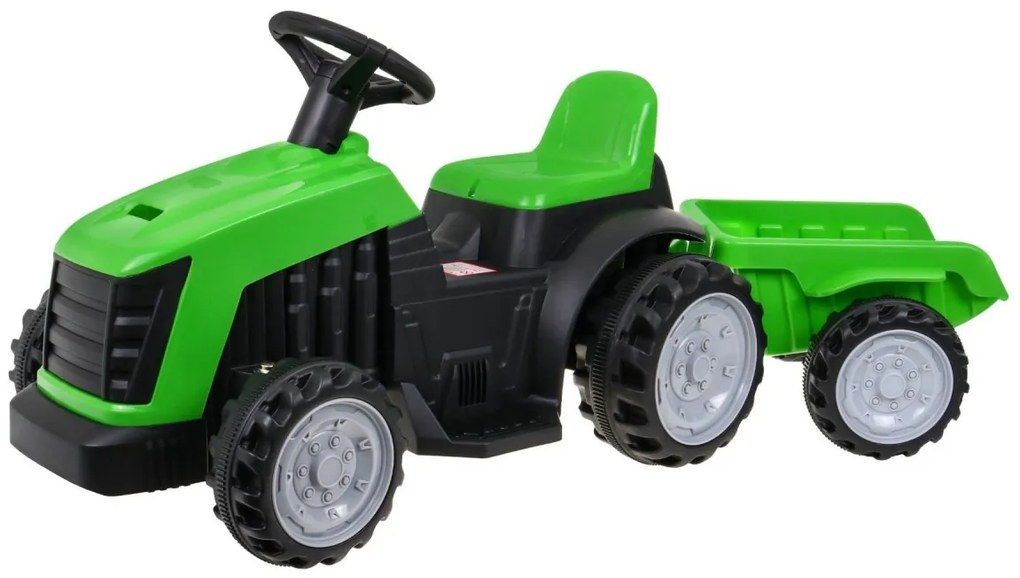 Ramiz Elektricky Elektrický traktor s vlečkou - zelený - motor - 1 x 25W - batéria - 6V/4,5Ah - 2022