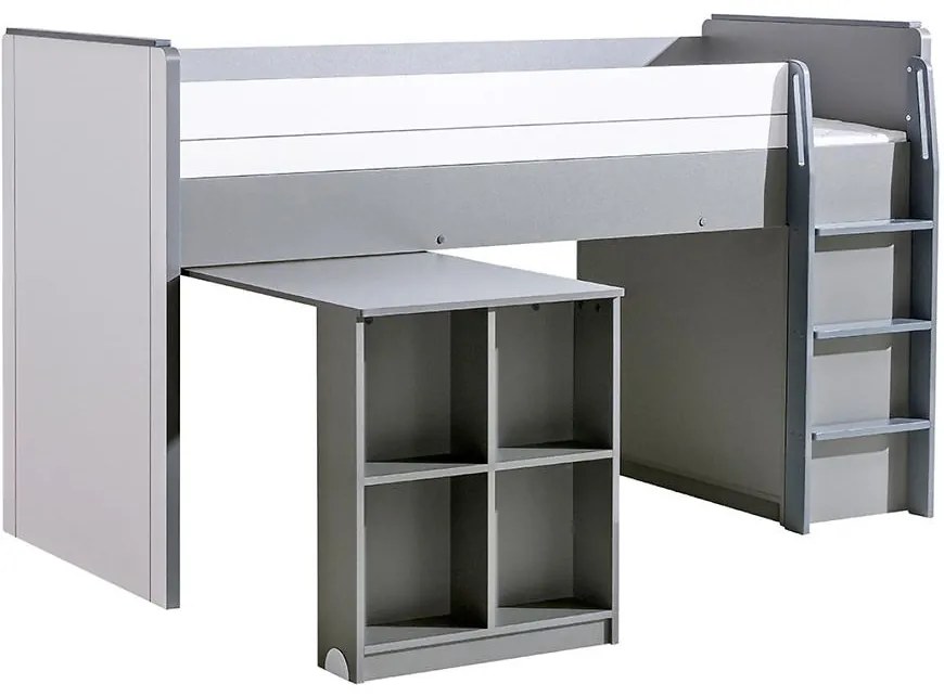 Posteľ z Písací stôl  Gumi G15 Brilantná biela/Antracyt