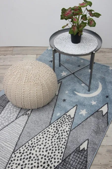 Detský koberec Kiddy D657A modrý