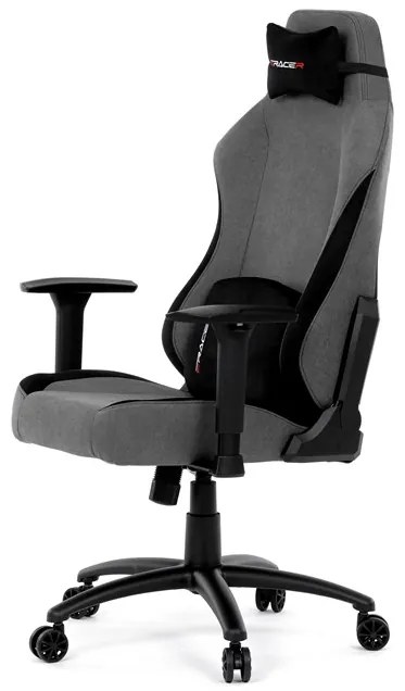 Autronic BONTEC Herné kreslo, hojdací mechanizmus, šedá látka, KA-F12 GREY2 Farba: Šedá