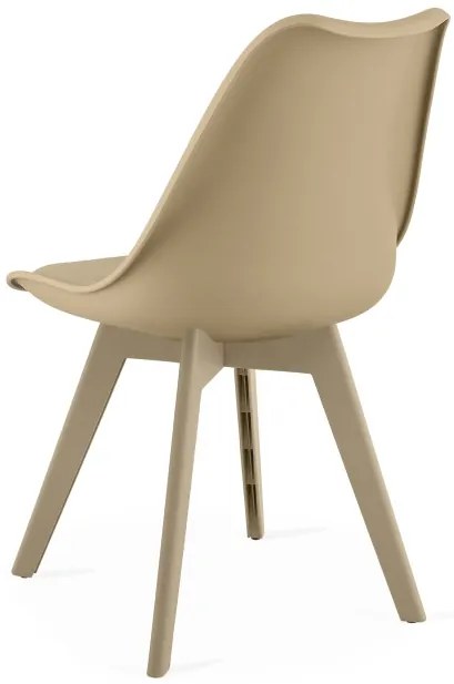 Set troch jedálenských stoličiek MARK tmavobéžový / béžový (3 ks)