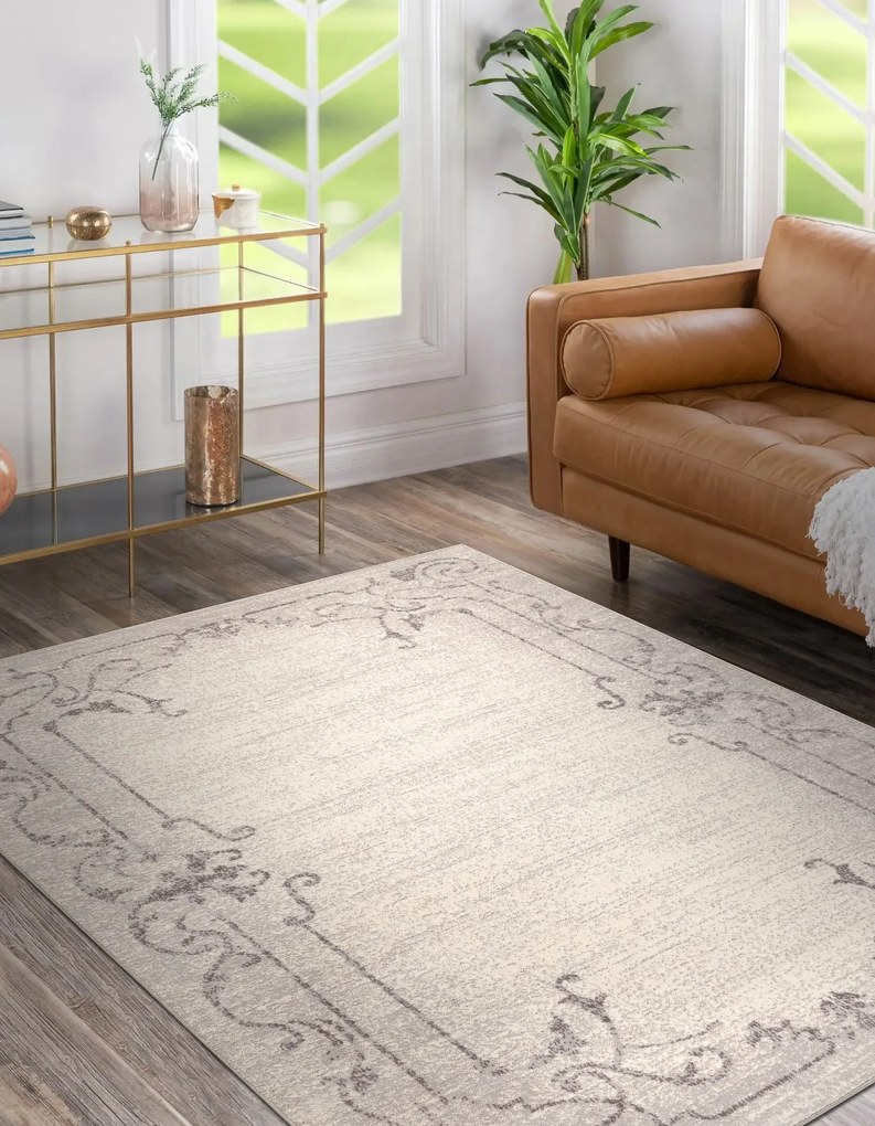 Koberec vlnený ANGEL 6623 / 52022 ornament, s rámom, béžový