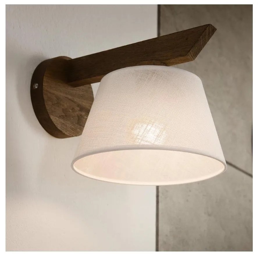 Brilagi - LED  Nástenné svietidlo ANTHONY 1xE14/40W/230V dub/biela BG1431