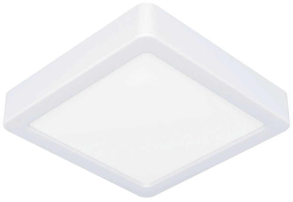 EGLO LED stropné stmievateľné osvetlenie FUEVA 5, 11W, teplá biela, 16x16cm, hranaté, biele