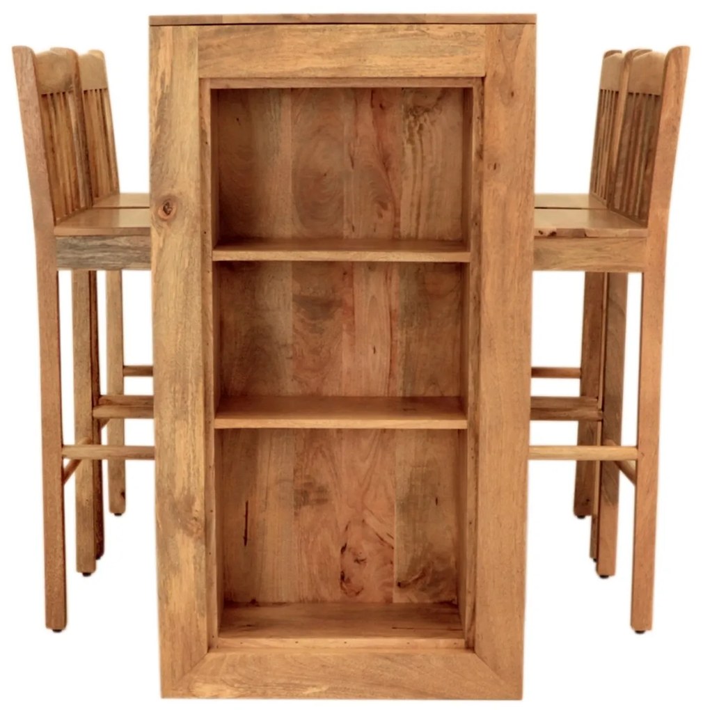 furniture-nabytek.cz - Barový jedálenský stôl z mangového dreva 140x110x60