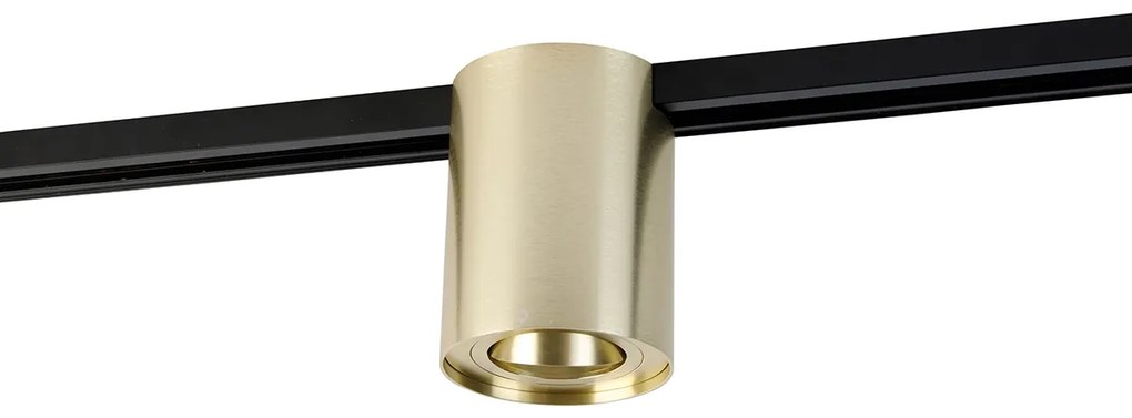 Moderné 1-fázové koľajnicové bodové svetlo zlaté - Rondoo Up