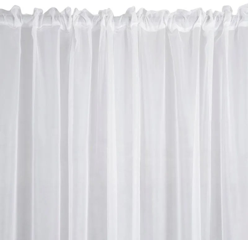 Biela záclona na páske LUCY 300x160 cm