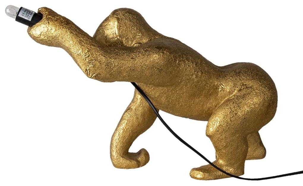 Zlatá stolná lampa v tvare opice - 43 * 19 * 30 cm E14