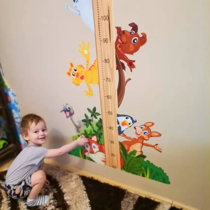 INSPIO Nálepka - Meter zvieratká zo ZOO (150cm)