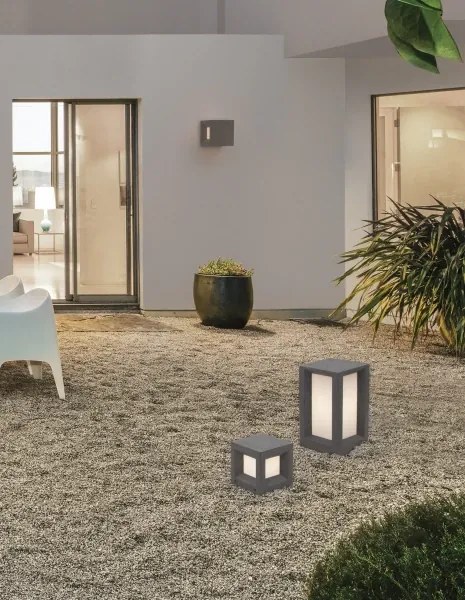 Vonkajšia záhradná lampa Castro 20 tmavé sivé