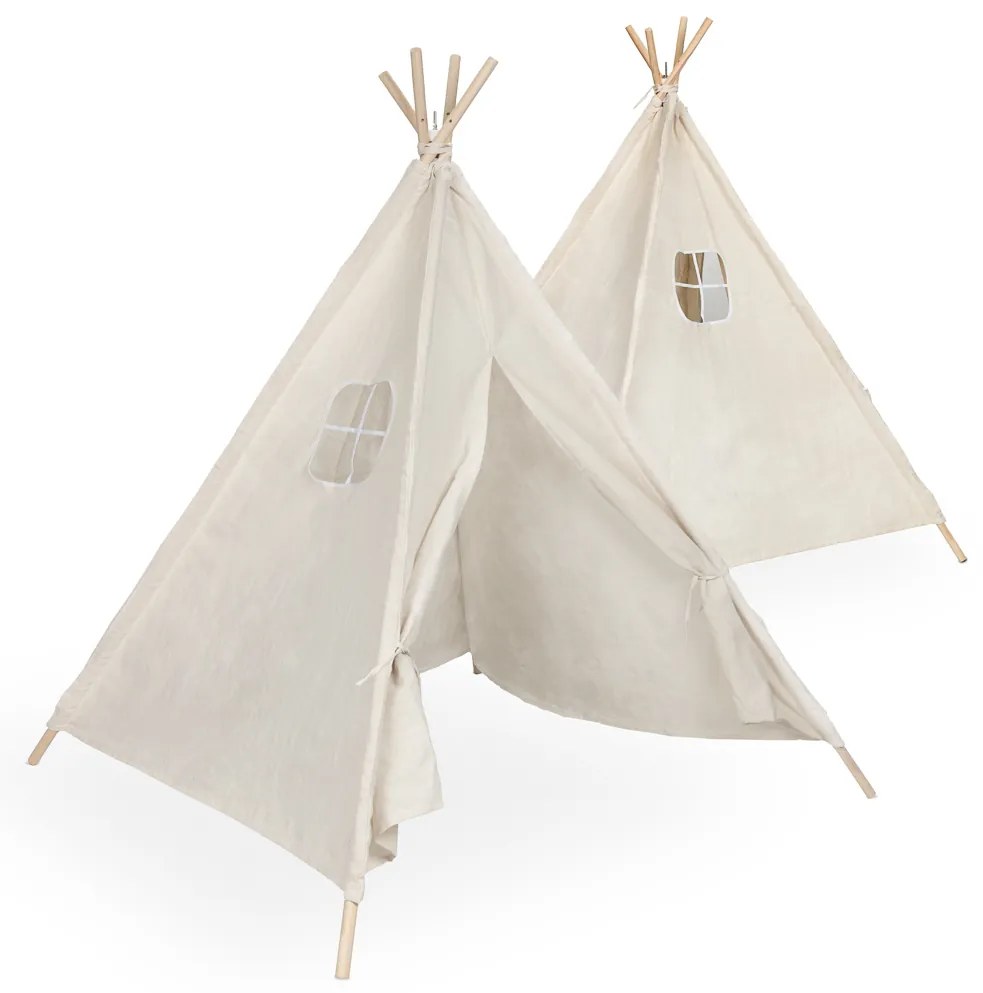 KX KX5187 Detský stan Tipi Wigwam 135 cm sivý