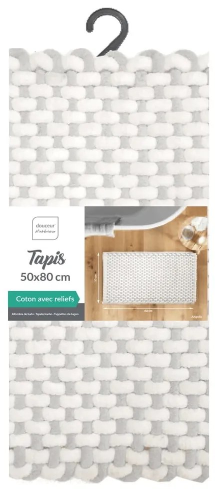 Sivobéžová kúpeľňová predložka 50x80 cm Rafael – douceur d'intérieur