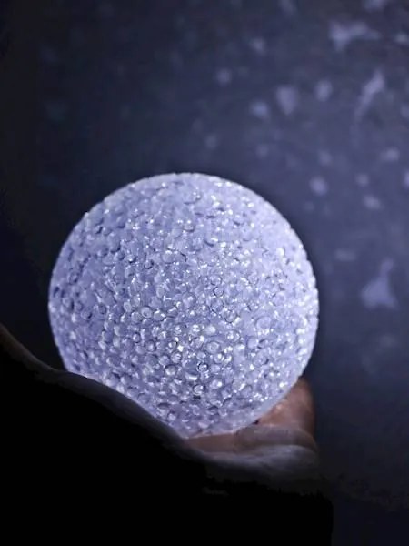 Svetelná Silikón led guľa 8 cm