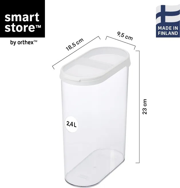 SMARTSTORE Dóza na potraviny s dávkovacím viečkom, FLIP - 2,4l