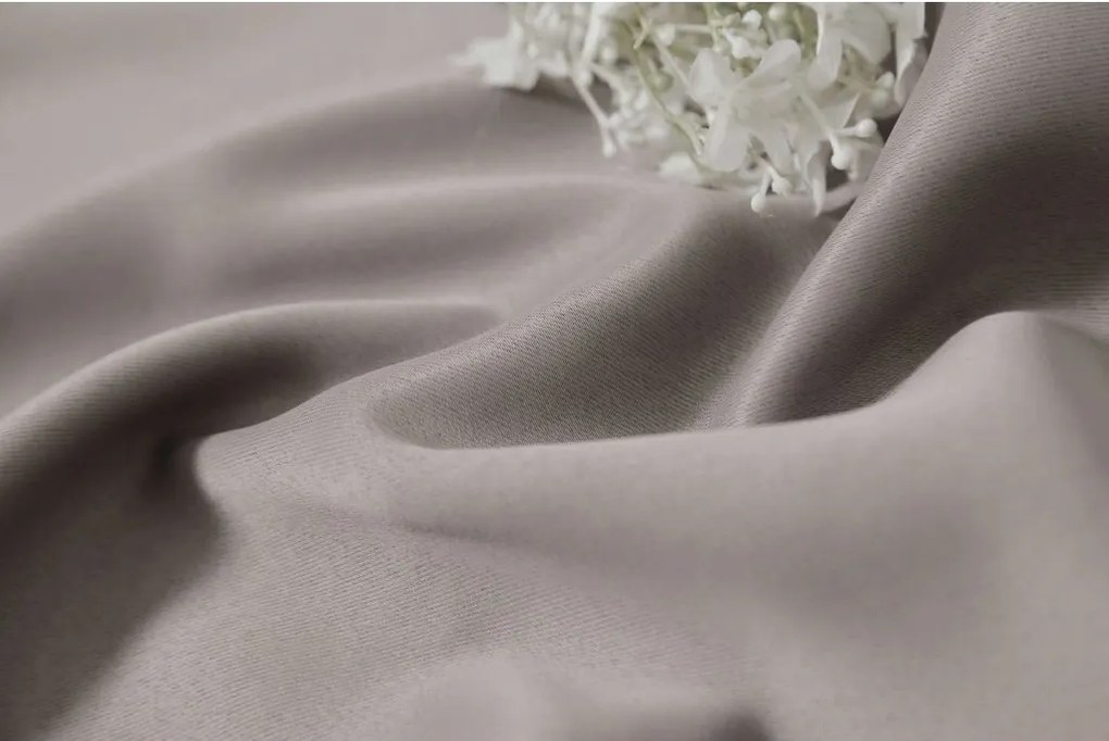 Sivo-hnedý záves OXFORD 140x250 cm Zavesenie: Kovové krúžky