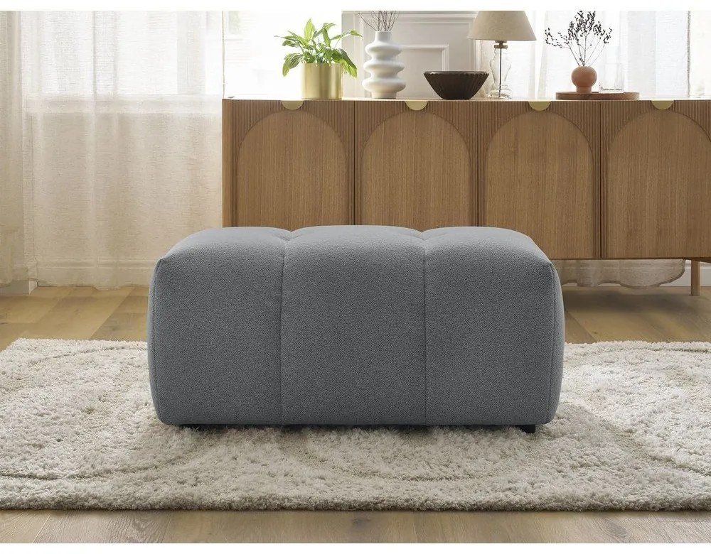 Sivá ženilková podnožka Roxelane – Bobochic Paris