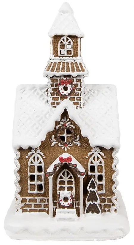 Vianočná perníková chalúpka s Led svetielkami Gingerbread House  - 13*11*25 cm