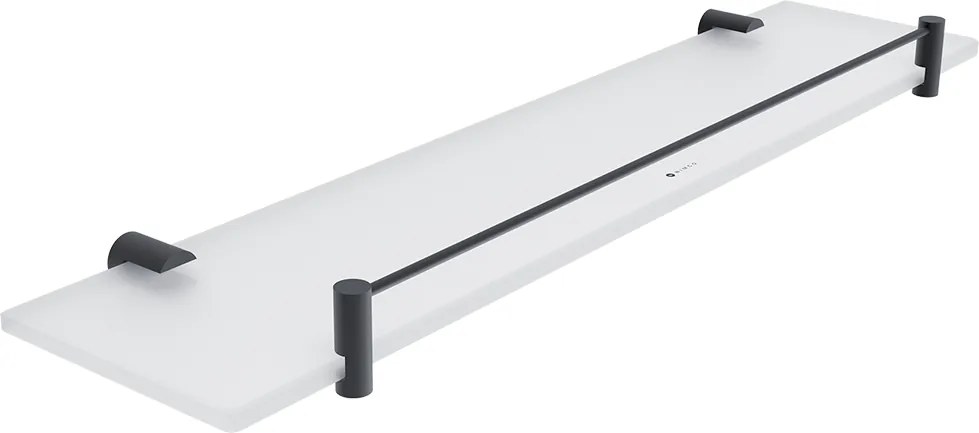 Nimco Polica s ohrádkou, 50 cm BORMO čierna - BRC 11091BX-50-90