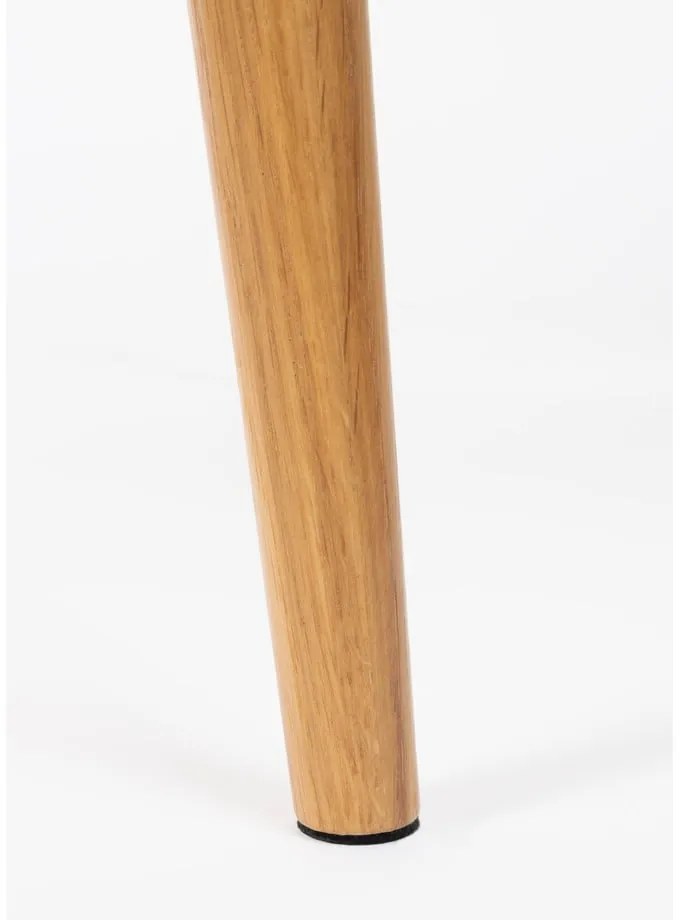 Sklenený okrúhly konferenčný stolík v prírodnej farbe ø 70 cm Haru – White Label