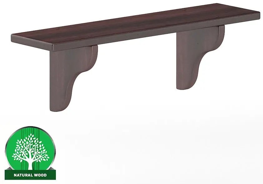 Polička borovica PK121-80x25x20 orech