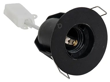 Sada 6 moderných zapustených bodových svetiel čierna - Insight