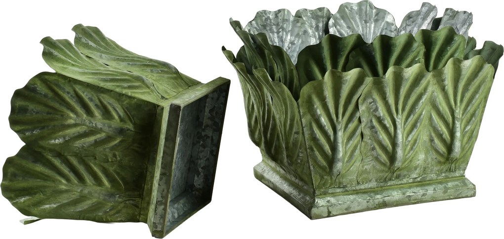 Sada 3 ks květináčů MARINA IV zelená