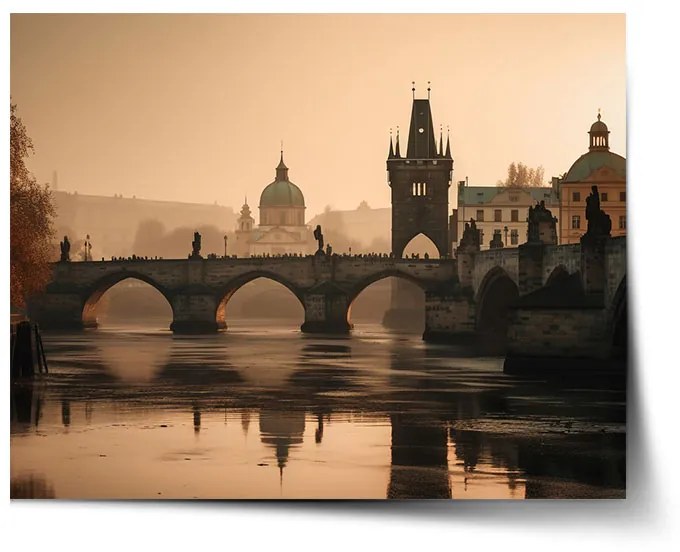 Sablio Plagát Praha Karlov most 1 - 90x60 cm