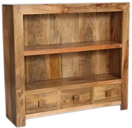 furniture-nabytek.cz - Knihovna z masivu 100x120x35 z dřeva mango