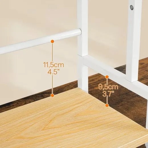 Stolní kuchyňský regál Vasagle Noby 43 cm hnědý/bílý