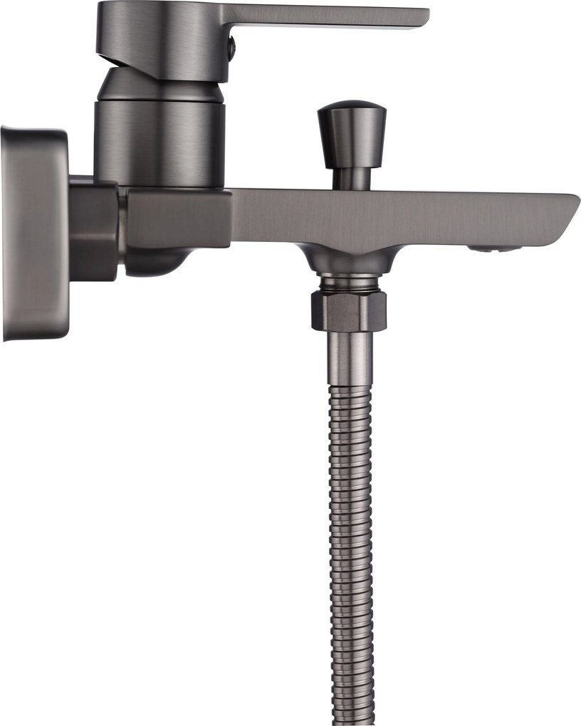 Rea Argus, vaňová batéria s ručnou bodovou sprchovou súpravou, grafitová, REA-B8747