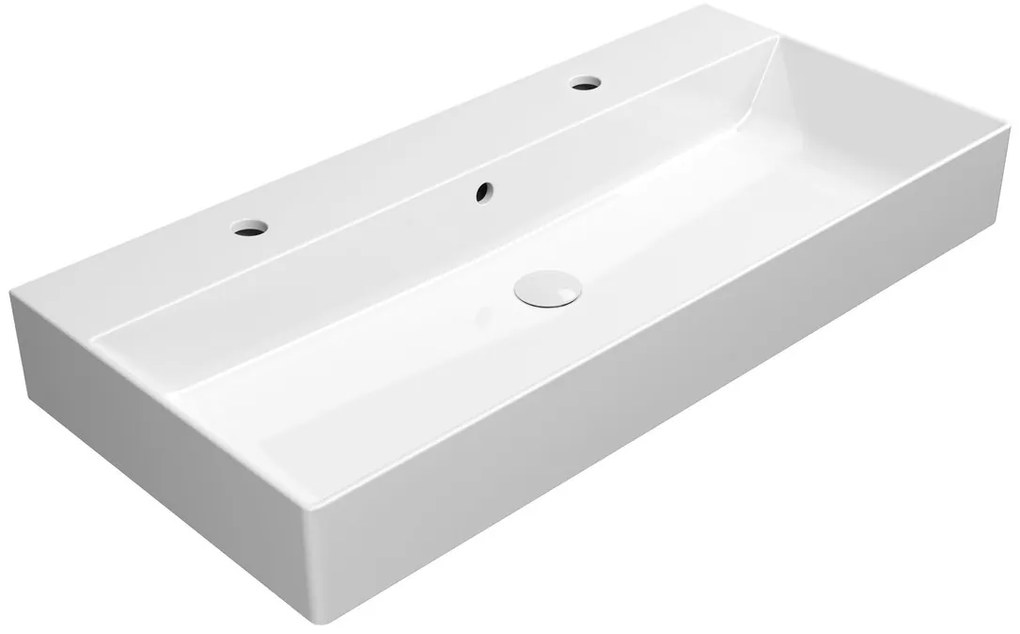 GSI GSI, KUBE X keramické umývadlo 100x47 cm, biela ExtraGlaze, 9423211