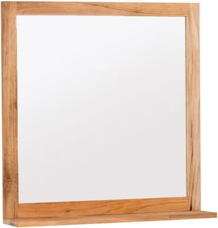 Zrkadlo s poličkou Naturel Home 60x61,5 cm orech HOMEZRC