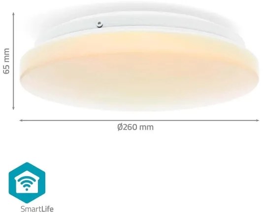 Nedis WIFILAC35WT - LED RGBW Stm. svietidlo LED/18W/230V 2700-6500K IP44 Wi-Fi